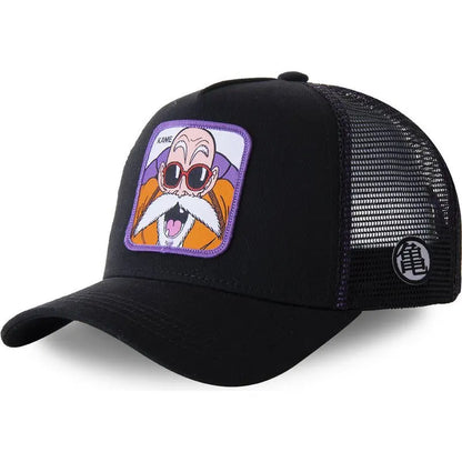 Dragon Ball Son Goku Cap Summer Travel Peaked Cap Men's Embroidery Hip-Hop Mesh Cap Style Sun Visor Baseball Cap Outdoor Sport