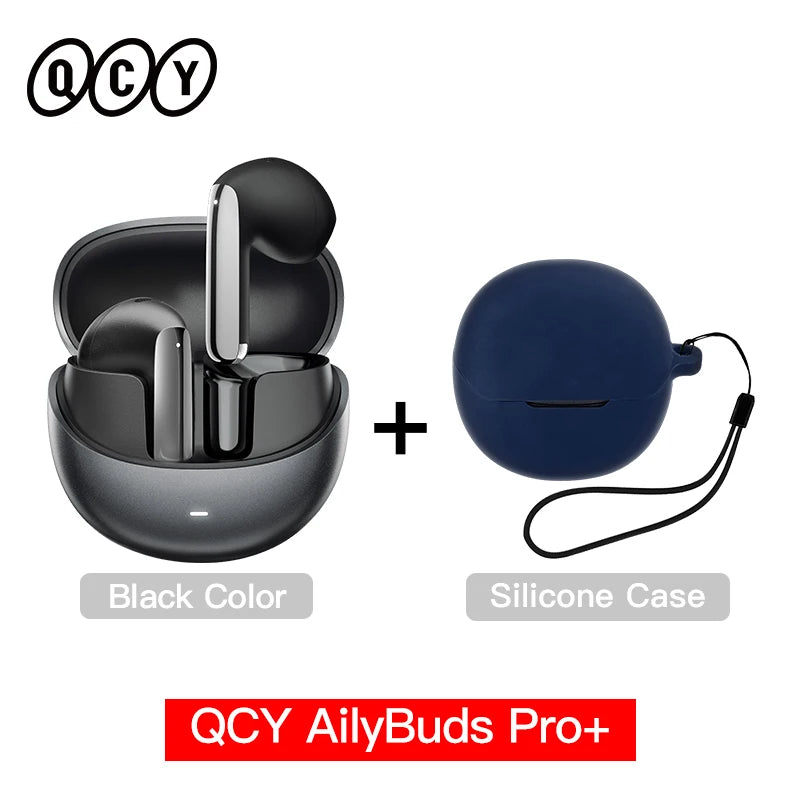 QCY HT10 AilyBuds Pro+ ANC Wireless Earbuds – Hi-Res LDAC Bluetooth 5.3 Earbuds, 6 Mic AI HD Call, Adaptive Noise Cancelling TWS Earphones with Multipoint Connection