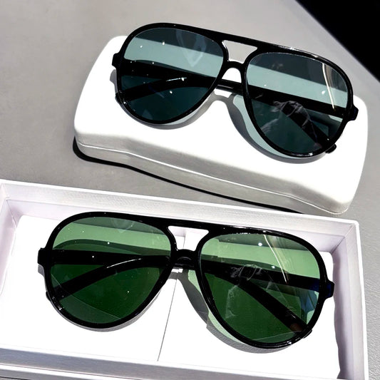 Glass Sunglasses For Men Pilot Style Toad Mirrors Specifically Designed For Driving Vacation UV Protection Sun Shading Large Fra
