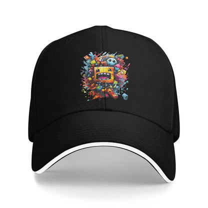 Geometria, Cubo da gioco, Dash, Cappellini da baseball, Hip Hop, Extreme, Demon, Cappellino da sandwich, Stile unisex, Cappellino regolabile, Cappellino da papà, Corsa, Golf