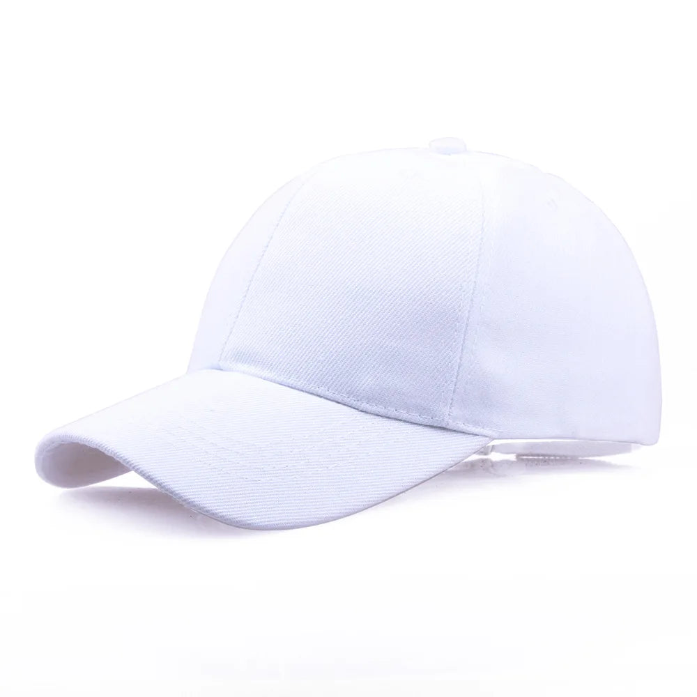 Schwarze Cap in Uni-Farbe – Baseballcap, Snapback, Casquette, Fitted Cap, lässige Gorras, Hip-Hop-Dad Hat für Herren und Damen, unisex