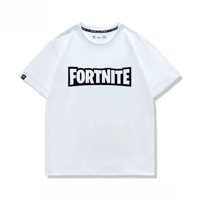 New Fortnite short-sleeved creative high-value cartoon cartoon cool printed men's and women's breathable sweat-absorbent T-shirt