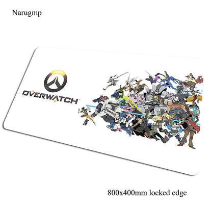 Podkładka pod mysz Overwatch 80x40cm, gamingowa podkładka na biurko, duża mata dla gracza na PC, prezent na Halloween do komputera i notebooka