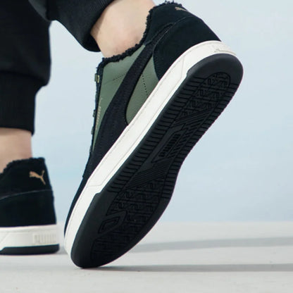 Puma Mid Top Low Top Chaussures de skate avec doublure en peluche antidérapante, confortables et chaudes, baskets décontractées 392334-02