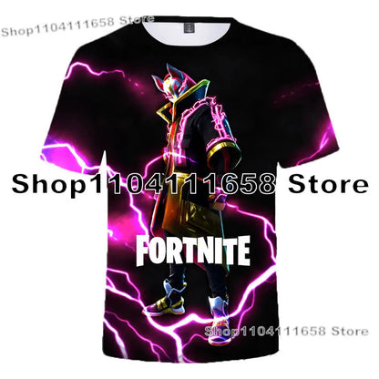 Banana Peely -T-paita, naisten T-paita, lasten F-Fortnite T-paita, 3D-painettu miesten Battle Royale -pelipaita, kesätoppi, syntymäpäivälahja