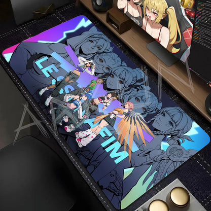 Madingas didelis FPS 900x400 anime žaidimų merginos Overwatch nešiojamojo kompiuterio ir biuro minkštas guminis stalo kilimėlis, XXL žaidimų pelės kilimėlis