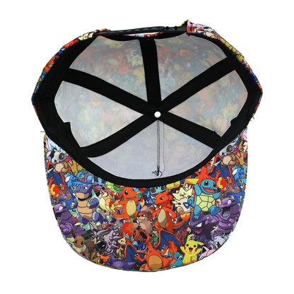 Pokemon Baseball Cap Pikachu Hat Pokemon Cosplay Hip Hop Cap for Girl Boy Children kids Anime Figures Toy Gift Cartoon Hat
