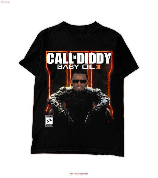 Call of Diddy Party Brainrot Sigma -T-paita pitkillä tai lyhyillä hihoilla