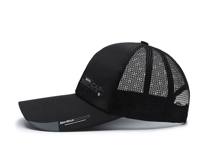 Sombrero de pescador de malla transpirable, informal, de secado rápido y de estilo coreano para hombre, ideal para el verano