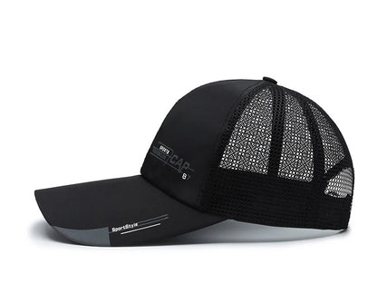 Sombrero de pescador de malla transpirable, informal, de secado rápido y de estilo coreano para hombre, ideal para el verano