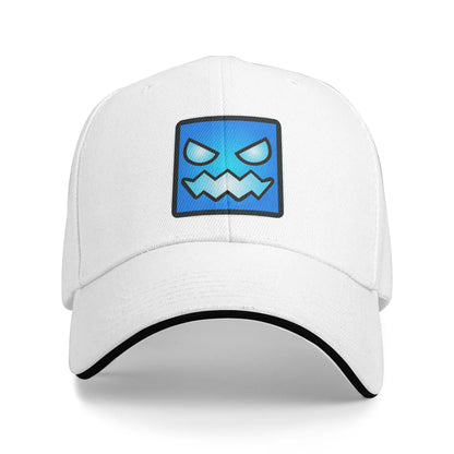 Geometry Game Dash Baseballkasket Casual Ublokeret Niveau Sandwich-hat til mænd og kvinder Åndbart hovedbeklædning til aktiviteter