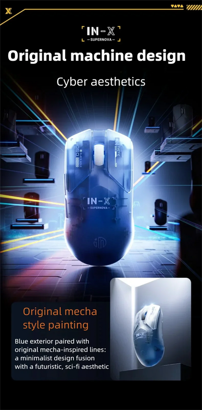 INPHIC INX SE Lightweight Wireless Gaming Mouse 12800DPI Flagship Touch 1000HZ Wireless Mouse Suitable for Desktop Laptops