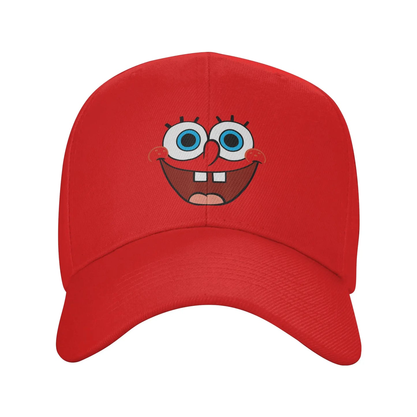 Spongebobs Large Smiling Face Sun Baseball Cap  Spring y2k Retro Trucker Hat For Couple Women Tennis Skate Baseball Caps