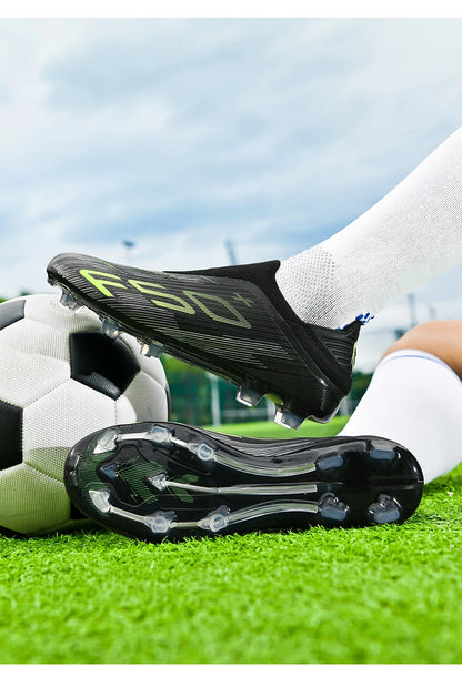 Heren sneakers met grasnoppen Hoogwaardige voetbalschoenen Futsal-voetbalschoenen Antislip voor binnen Populair model met hoge schacht voor buiten