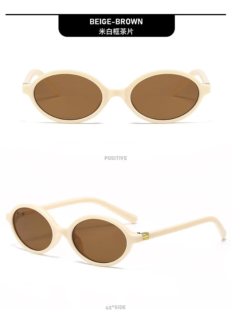 Small Fashion Oval Leopard Sunglasses Women Lovely Ins No Makeup Anti Blue Light Glasses Cute Decorative Computer Glasses 선글라