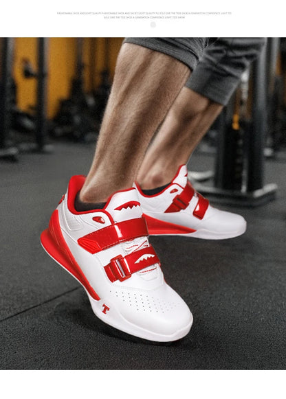 Professional Weightlifting Shoes Comfortable Indoor Squat Training Shoes Durable Anti Slip Weightlifting Hard Pull Sports Shoes