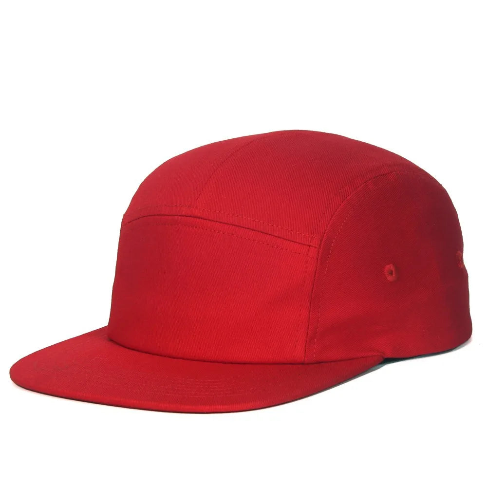 Summer Cotton 5 Panel Big Size Baseball Caps Oversize 62cm Flat Top Sports Snapback Cap Hip Hop Skateboard Hat Custom Wholesale