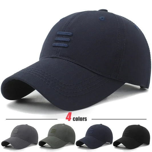 4 barvy, nová módní měkká baseballová čepice s kšiltem pro outdoorové sporty, ležérní bavlněná snapback čepice pro muže a ženy, design se třemi pruhy Dad Hat