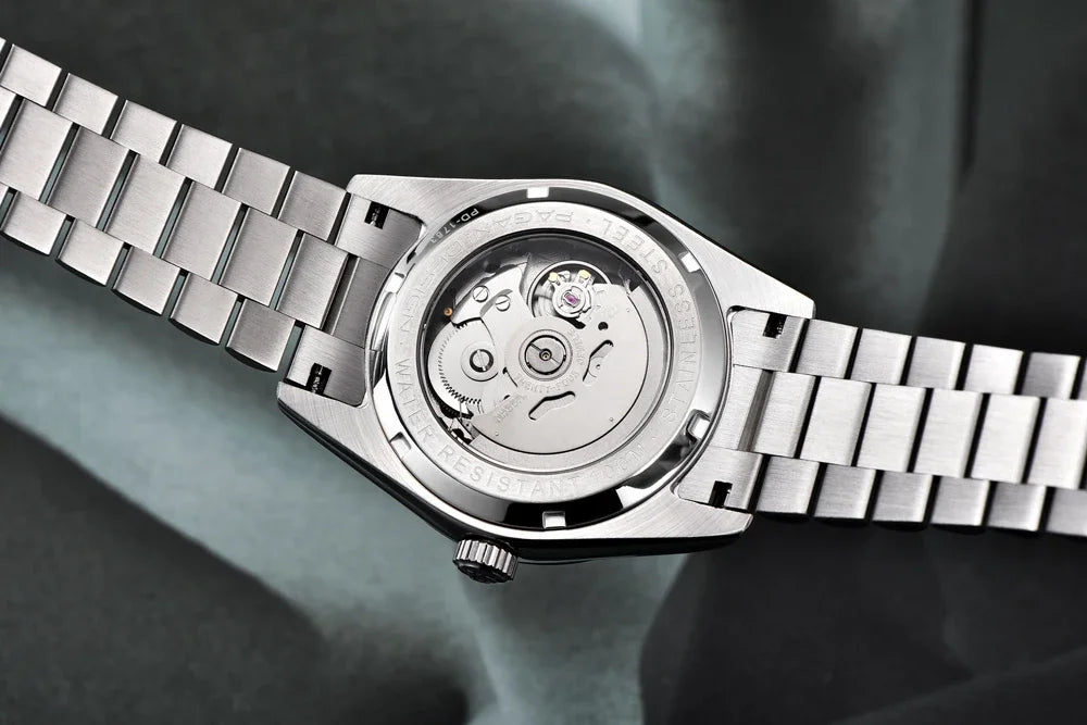 Moška ura PAGANI DESIGN DD40 – model iz rožnatega zlata, luksuzna mehanska zapestna ura, avtomatski mehanizem, safirno steklo z antirefleksno obdelavo, vodotesna