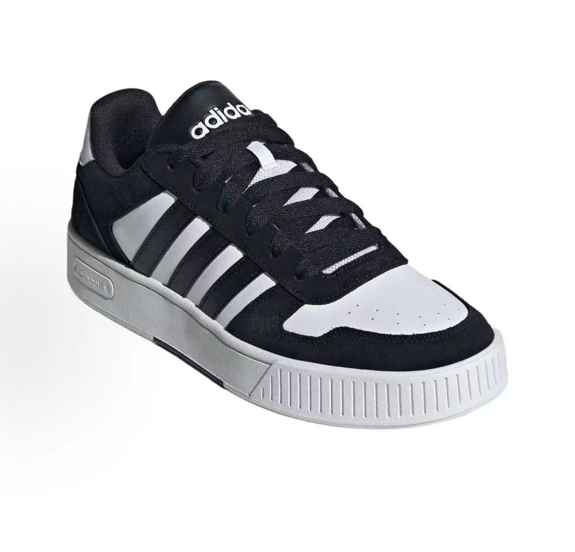 Adidas Neo D-PAD, baskets basses unisexes en cuir synthétique, confortables et polyvalentes, avec semelle à crantures, noir JR8328