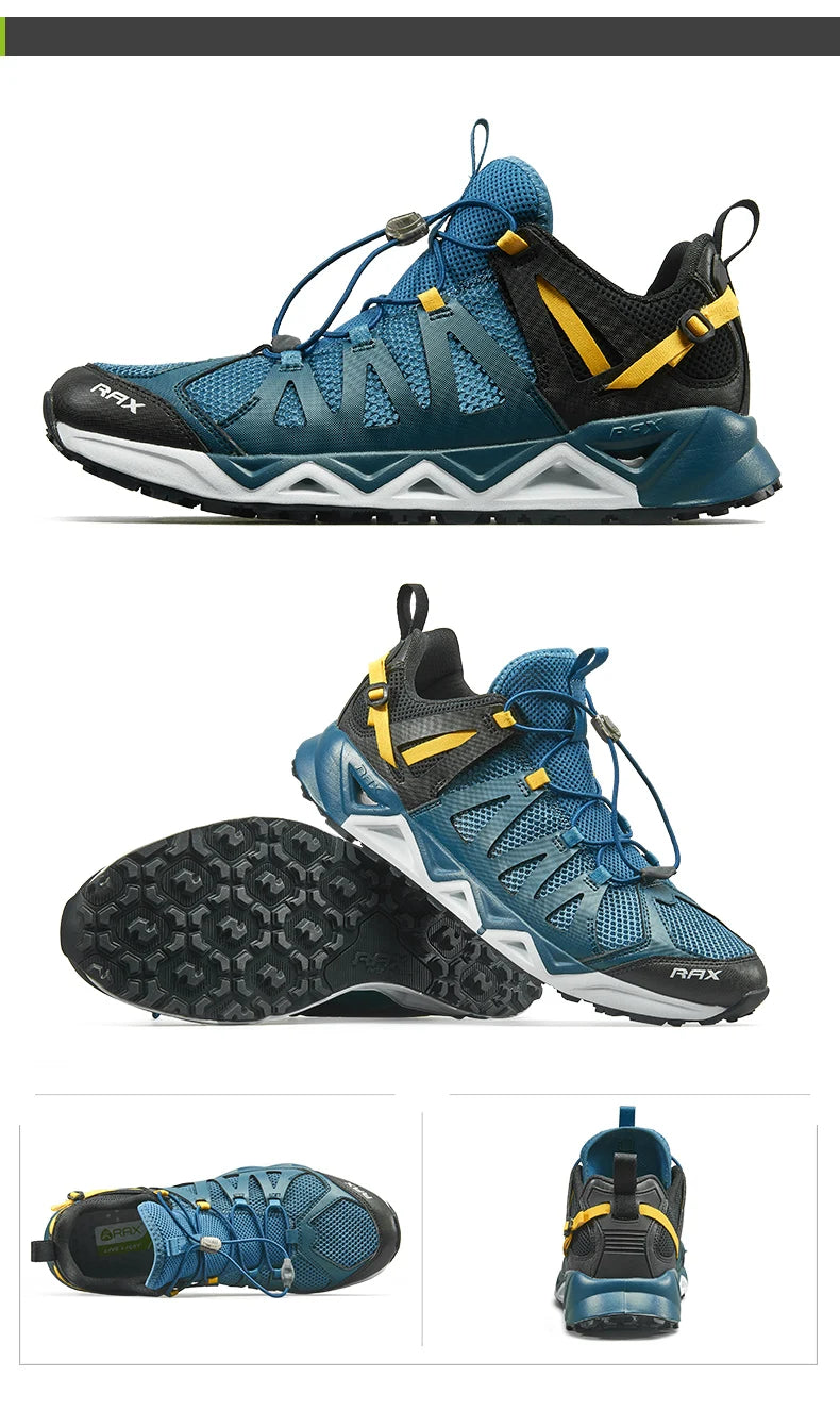 RAX Nieuwe heren- en dameszomerwandelschoenen, ademende Upstream-schoenen, trekkingschoenen, waterschoenen, outdoor-, vis- en kampeerschoenen, sneakers voor heren
