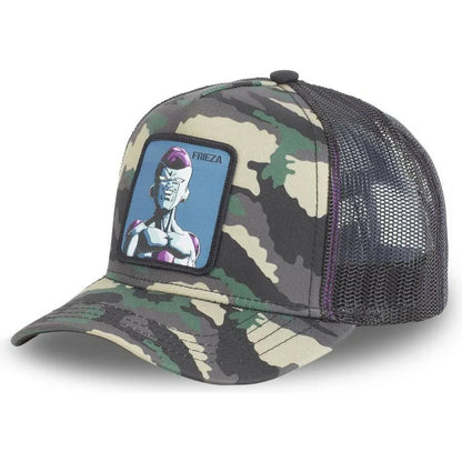 New Dragon Ball Son Goku Cap Summer Travel Peaked Cap Men's Embroidery Hip-Hop Cap Style Sun Visor Adjustable Trucker Mesh Cap