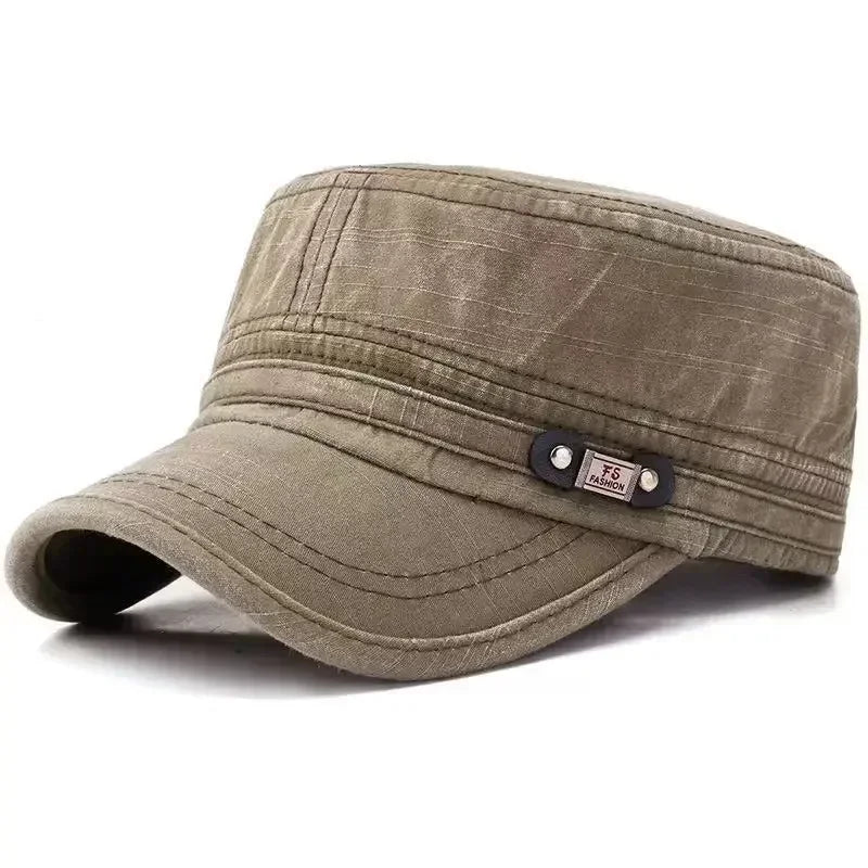 1pc Spring and Autumn Flat Top for Men and Women Soft Top Baseball Caps with FS Label, Outdoor Fishing Sunshade,Daily Use