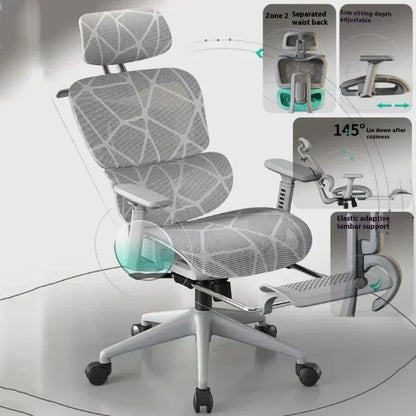High Back Office Chair 3D Headrest Gaming Chairs Adjustable Computer Relaxing Massage Gamer Chair Ergonomic Office Furniture