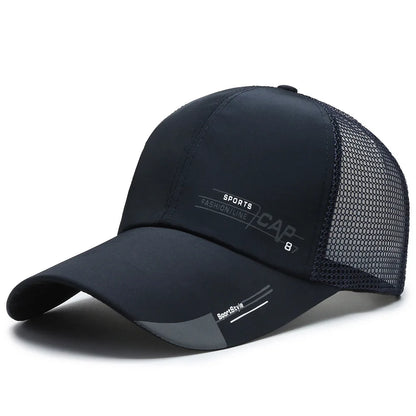 Sombrero de pescador de malla transpirable, informal, de secado rápido y de estilo coreano para hombre, ideal para el verano