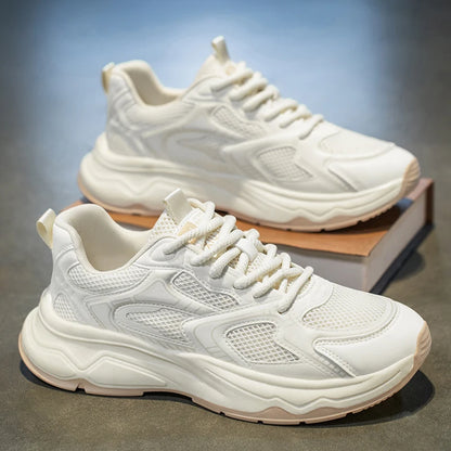 Ténis casuais de corrida para homem, primavera/verão, sola macia, antiderrapantes, respiráveis, para corrida ao ar livre, sapatos desportivos Joker para jovens