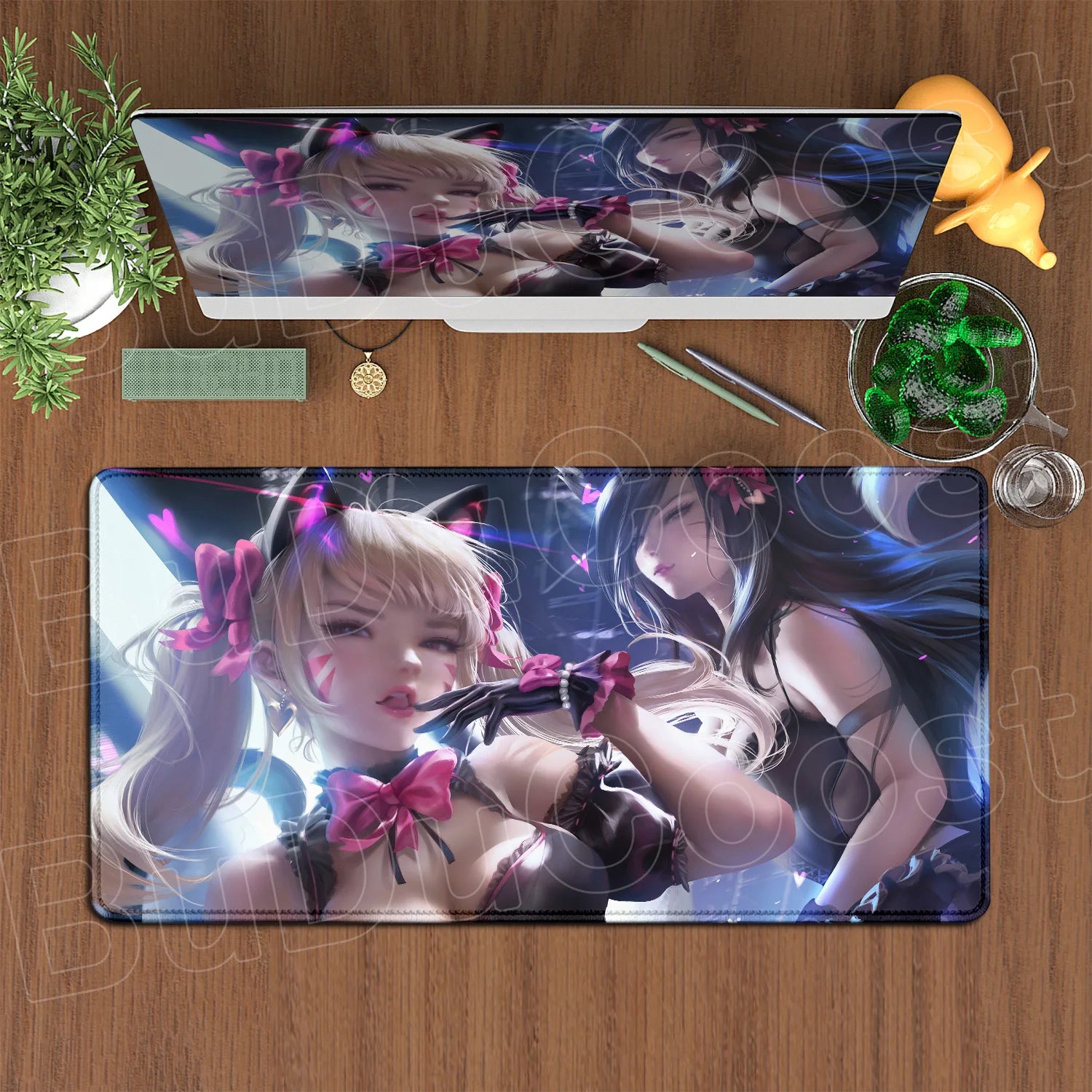 Produit gaming premium Fraquane, Large XXL DIY Cool Overwatch Mouse Pad Keyboard Table Gaming Accessories Non-Slip Rubber Edge locking spped Laptop Rug desk Mat, équipement gamer
