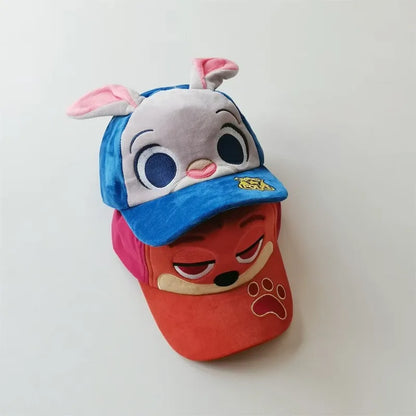 New Hot Cartoon Maniac Zootopia 2 Judith Nick Cute Cartoon Baseball Hat Duck Tongue Hat Leisure Travel Sunshade Photo Hat Gift