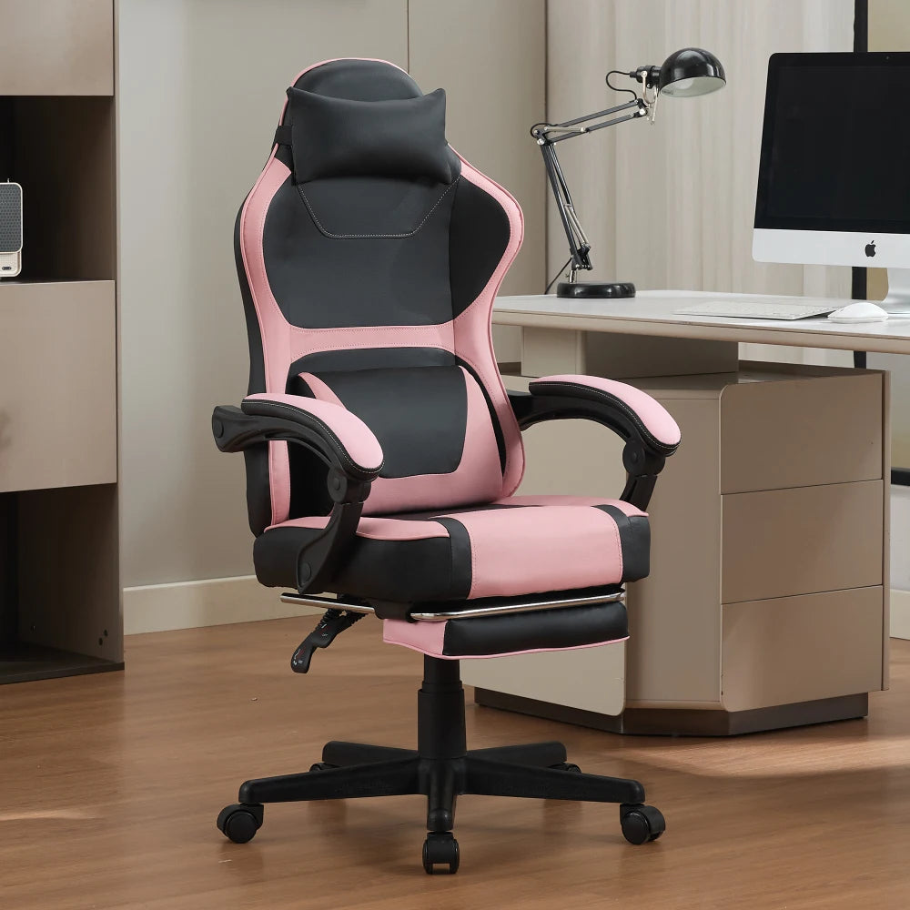 Ergonomic Gaming Chair, Gaming Chair with Storage Backrest, Adjustable Height, for Office and Gaming