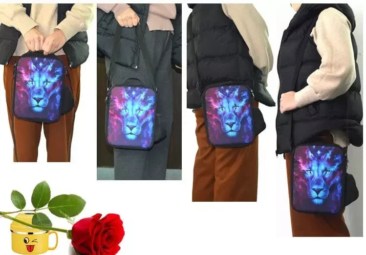 Hot Game Shooting Fortnites Child Insulated Large Capacity Bag for Boy Girl Student Outdoor Resuable Thermal Cooler Lunch Box