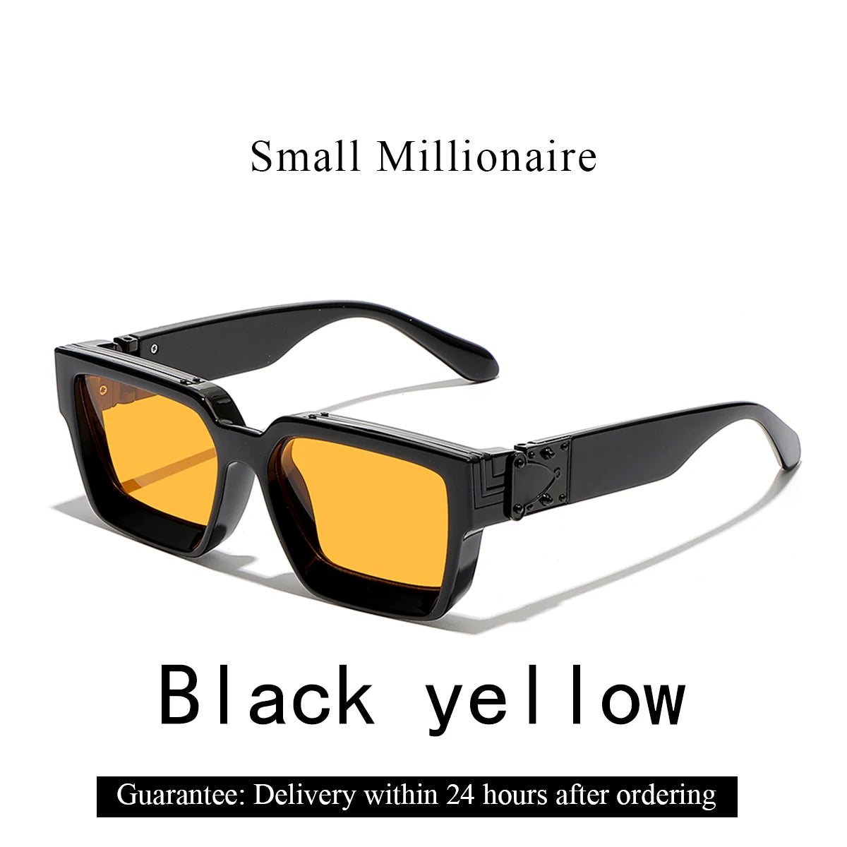 Ruiao Retro Black Millionaire Shades Luxury Sunglasses 2026 For Men Designer Famous Brand Square Sun Glasses Man Women Sunglass