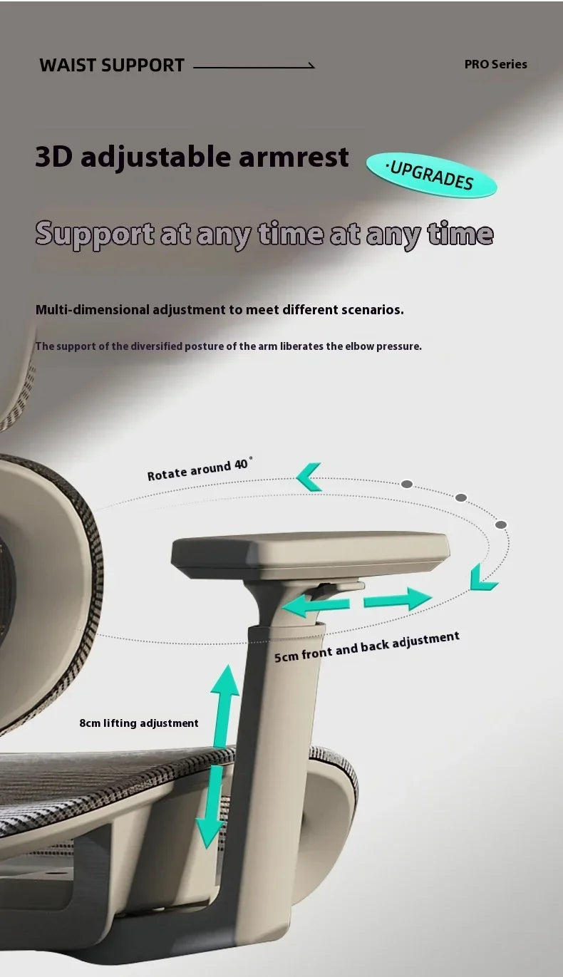 High Back Office Chair 3D Headrest Gaming Chairs Adjustable Computer Relaxing Massage Gamer Chair Ergonomic Office Furniture