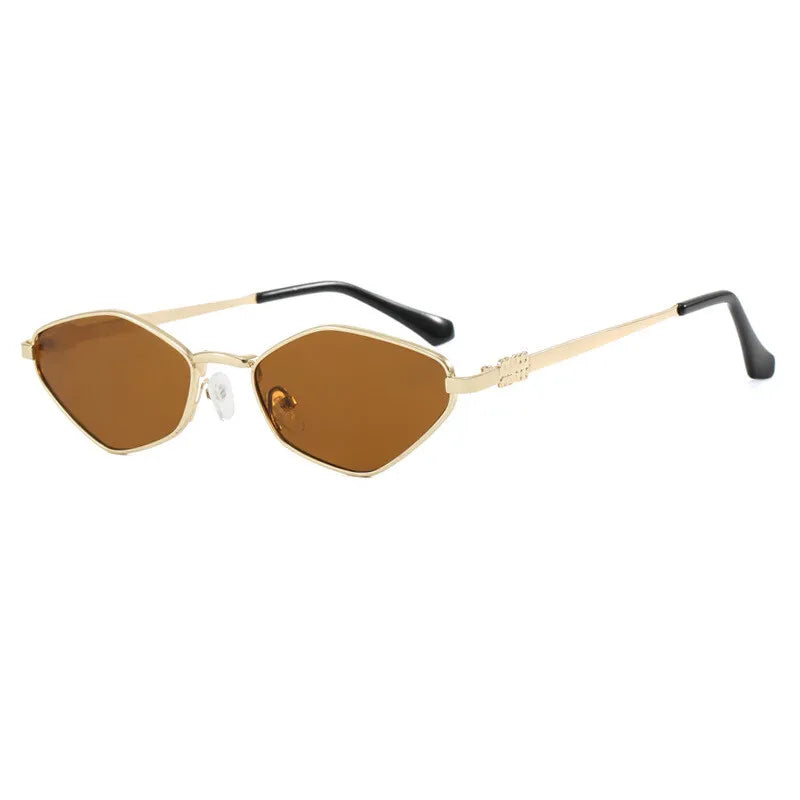 Luxury Brand Design Metal Sunglasses Women Small Size Diamond Casual Suneyeglass Outdoors TRAVEL Vacation UV Protection #303369