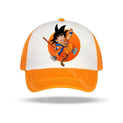 Dragon Ball-baseballkasketter med anime-figurer, solhat til børn og voksne, sommerhatte, åndbare, afslappede hatte, justerbare kasketter med skygge, gaver