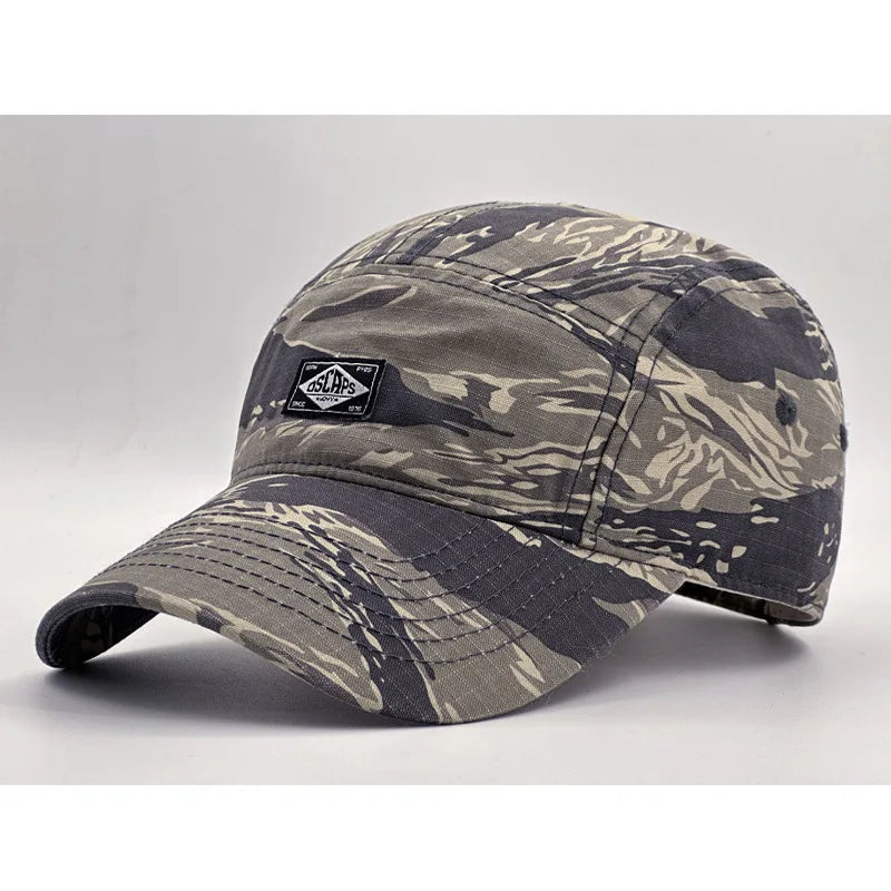 Cappellino da baseball con visiera corta in stile mimetico da lavoro per uomo e donna, cappellino unisex alla moda con visiera per la protezione dal sole all’aperto