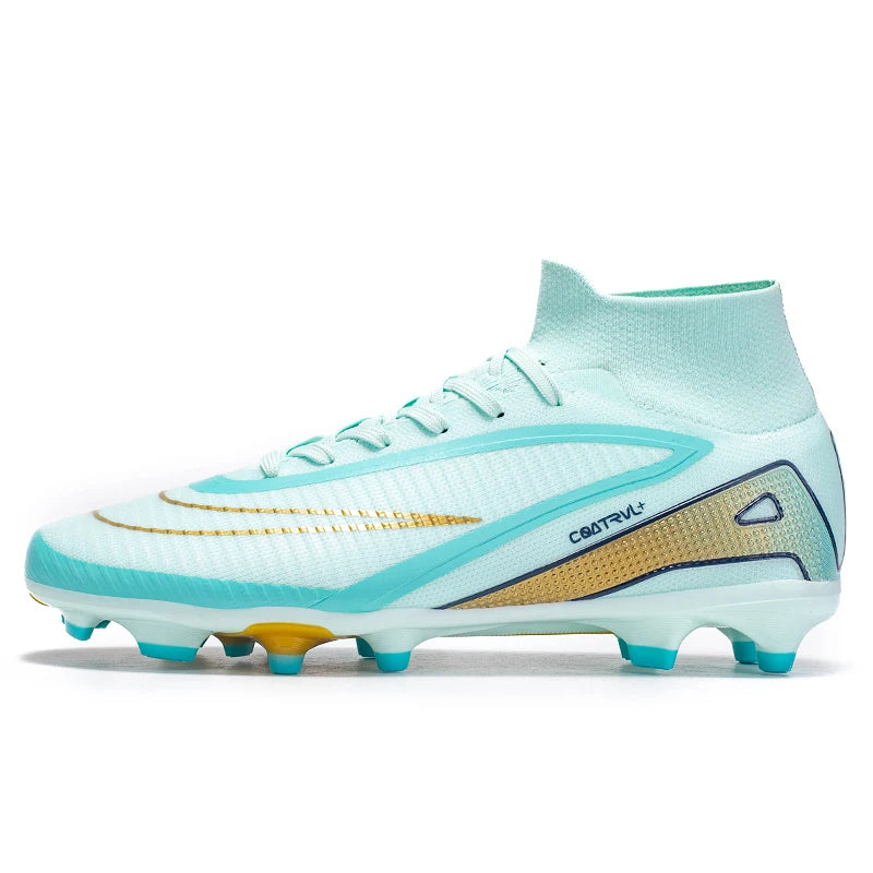 Chaussures de football montantes pour hommes, crampons longs, chaussures de football pour adultes, légères, entraînement sportif professionnel