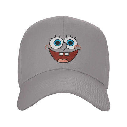 Spongebobs Large Smiling Face Sun Baseball Cap  Spring y2k Retro Trucker Hat For Couple Women Tennis Skate Baseball Caps