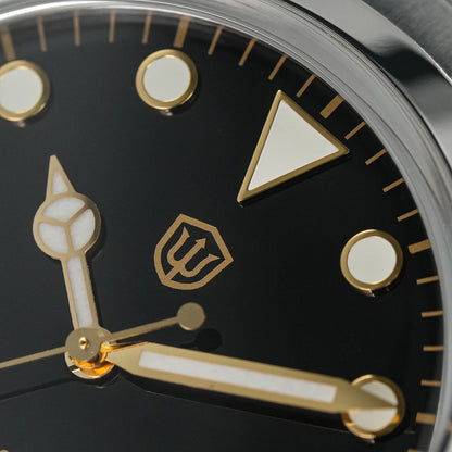Relógio Watchdives WD1016 V3 37mm com movimento VH31 Sweep em aço inoxidável, safira de luxo, impermeável 100m, relógio para homem com caixa de oferta