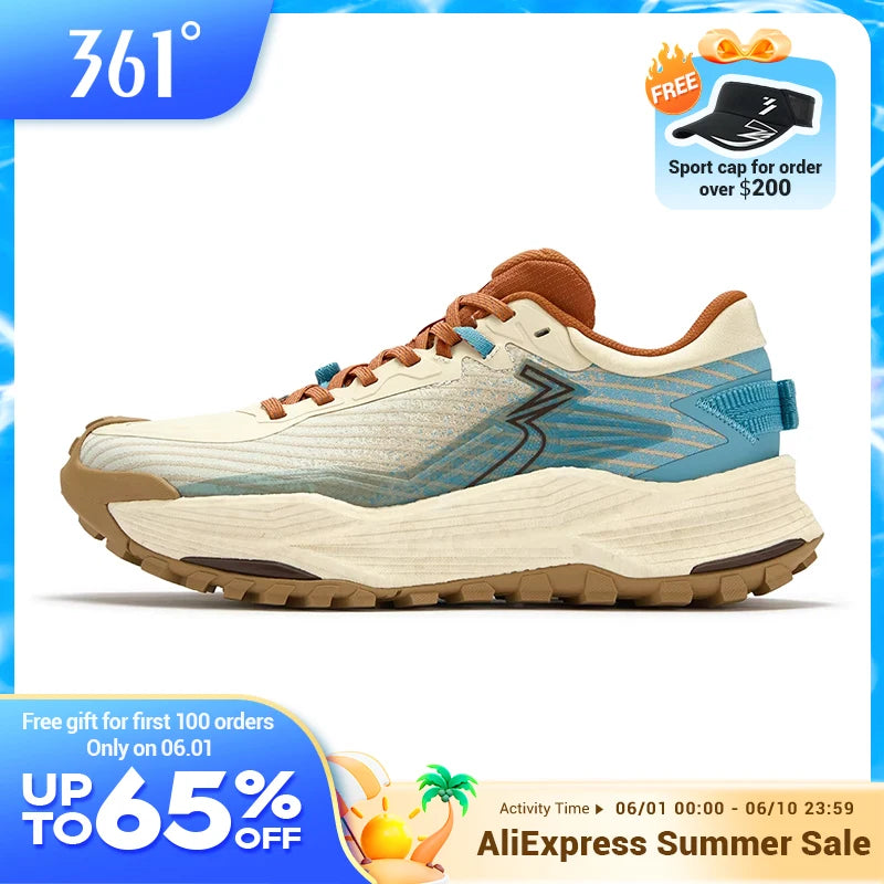 361 Degrees WUXIA 2.0 leichter, weicher, luftiger, reaktionsfreudiger, rutschfester, vielseitiger Outdoor-Wanderschuh für Herren 672542201