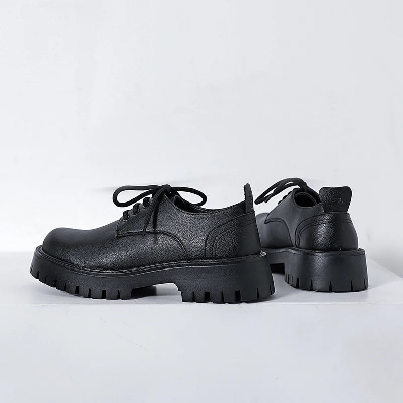 White Lace-up Oxford Shoe Men Fashion Men's Leather Sneakers Breathable Casual Loafers Shoes Mens Designer Men Comfortable Shoes
