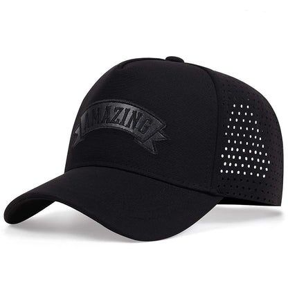 Czapki baseballowe unisex z niesamowitym haftem literowym – wiosna/lato, na świeżym powietrzu, z regulacją, czapki codzienne, czapki chroniące przed słońcem