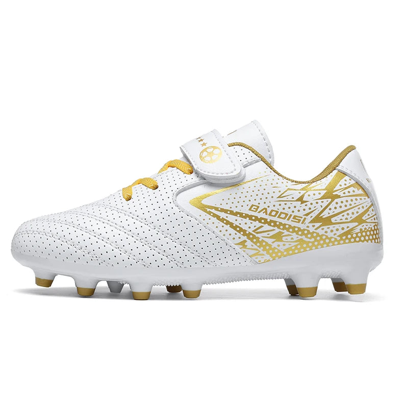Nouveaux enfants bottes de Football sport société terrain garçon chaussures de Football Futsal rapide intérieur Sneaker Original cheville crampons botte de Football
