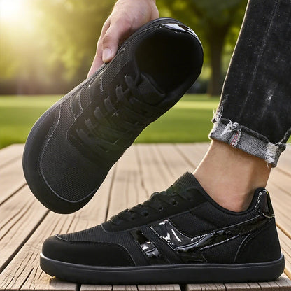 Pánské tenisky s širokou špičkou Barefoot Shoes, minimalistické, prodyšné a pohodlné boty na venkovní chůzi, sportovní ležérní modré boty 2025