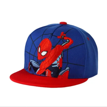 Anime Cartoon Spiderman Hats for Kids Toddler Baby Baseball Cap Spring Summer Children's Snapback Hip Hop Adjustable Caps