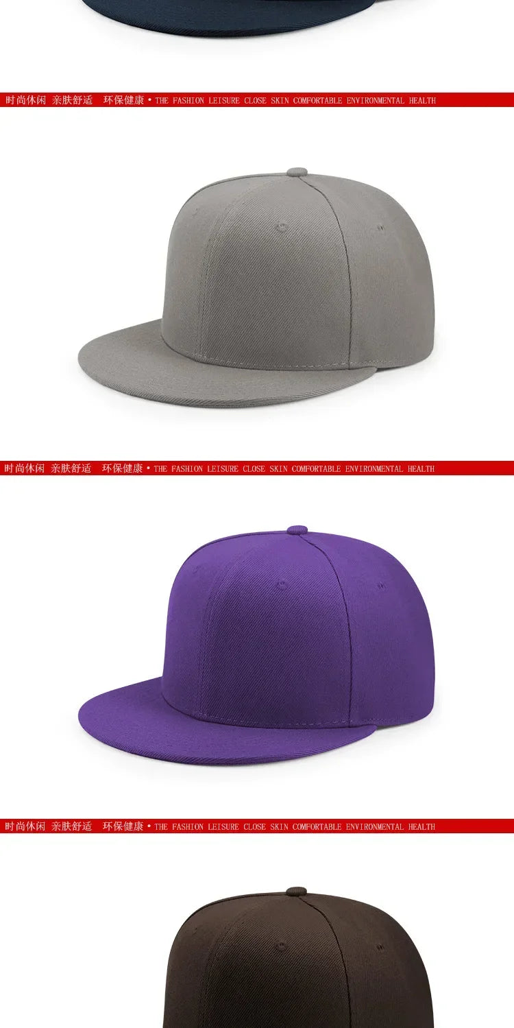 Big Bone Man Cappellini da baseball taglie forti per adulti con visiera piatta, cappellini hip hop aderenti per uomo e donna, cappellini grandi, cappellini snapback, taglie da 6 3/4 a 8