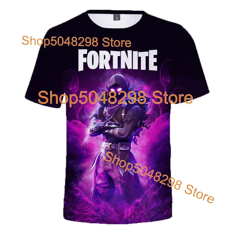 Bushranger Fortnite T Shirt for Kids 3D Print Banana Peely T-shirt Men Women's Tee Battle Royale Game Summer Tops Birthday Gifts
